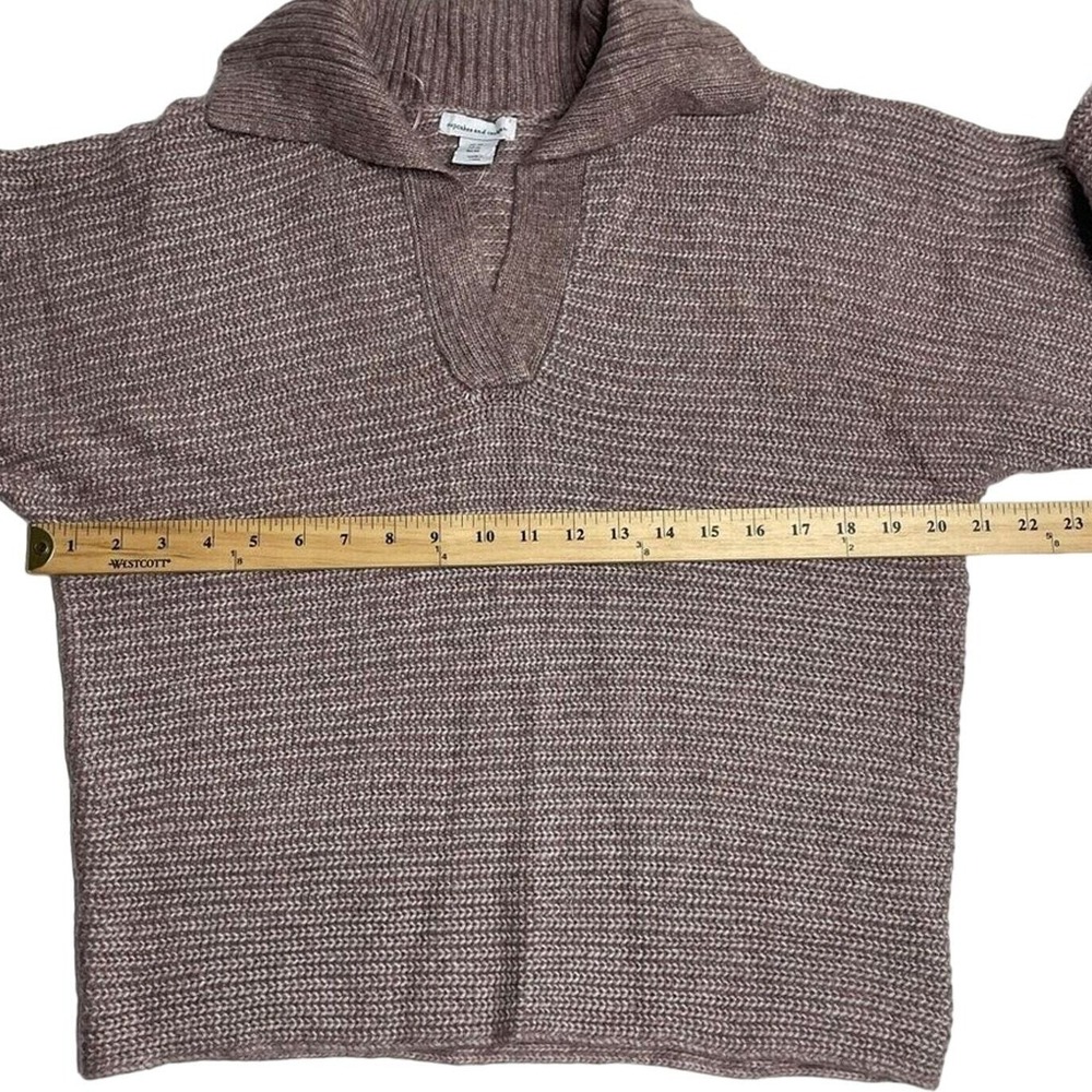 Cupcakes‎ And Cashmere Knit Sweater Shawl Collar Puff Sleeves Size X Small New - Picture 4 of 8